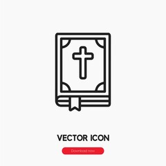 bible icon vector sign symbol