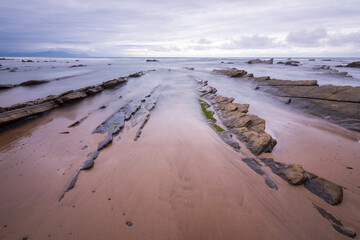 Amazing beach of Barrika (Spain)