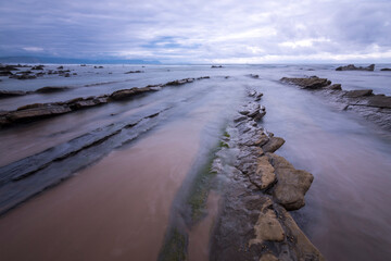 Amazing beach of Barrika (Spain)