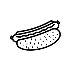 hot dog icon vector illustration design