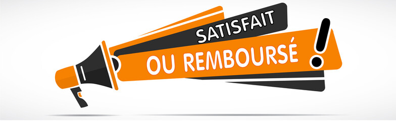 mégaphone orange et noir avec le message 