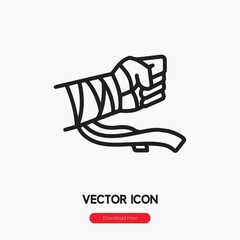 muay thai icon vector sign symbol