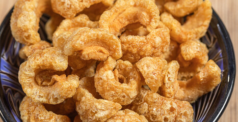 Fried/crackling pork belly Torresmo.