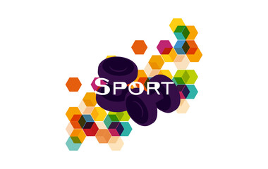 Logo concept of sports and competitions. Colorful design element for maps, banners, printing, vector illustrations of icons, information. EPS10
