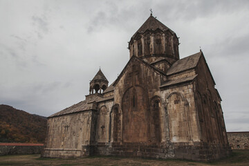 Fototapeta na wymiar Gandzasar. Armenian Apostolic cathedral. Historically a monastery in the disputed region of Nagorno-Karabakh (Artsakh in Armenian)