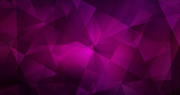 4K looping dark pink video with polygonal materials. Trendy vibrant holographic clip in halftone style. Clip for live wallpapers. 4096 x 2160, 30 fps. Codec Photo JPEG.