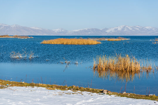 beautiful view of lake Sevan, Armenia