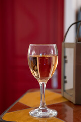 Tasting of local rose wine from Aix en Provence, Provence, France