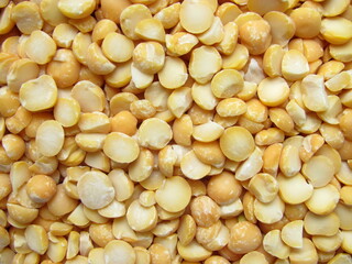 
Close-up of pea groats