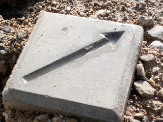 コンクリート製の境界の杭