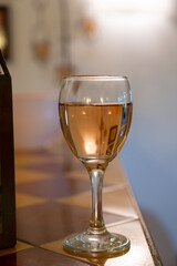 Tasting of local rose wine from Aix en Provence, Provence, France