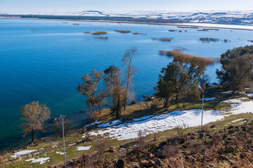 Majestic view of lake Sevan, Armenia

