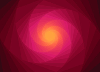Obraz premium Abstract background concept. A spiral that twists towards the light. Bright, bright colors with a smooth transition. Spiral illustration. EPS 10.
