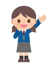 呼ぶ 学生 女性
