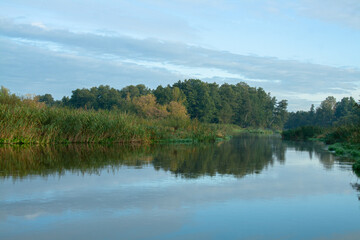 Fototapeta na wymiar Pilica river in Poland