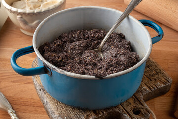 Poppy seed filling for buchty - typical Czech sweet buns