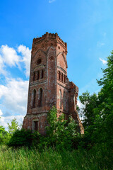 Ruined tower, a fragment of an old manor house