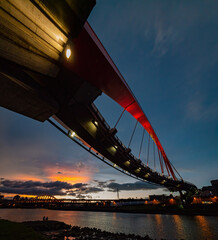 Twilight view of the beautiful Rainbow Bridge