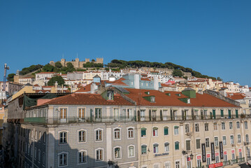 Fototapeta na wymiar discovery of the city of Lisbon in Portugal. Romantic weekend in Europe.