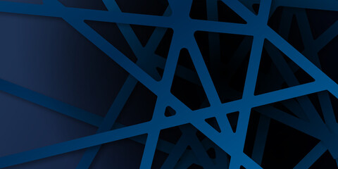 Abstract polygonal pattern luxury dark blue with web pattern 