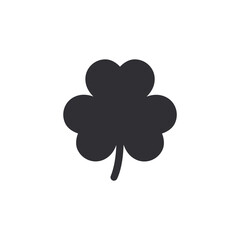 Fototapeta na wymiar Shamrock icon. Saint Patrick's Day vector trefoil. Clover icon. St. Patrick's day symbol. Symbol of luck. Sign of luck. Logo template. Clover icon.