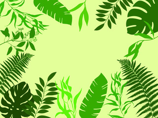 Flora background, vector illustration