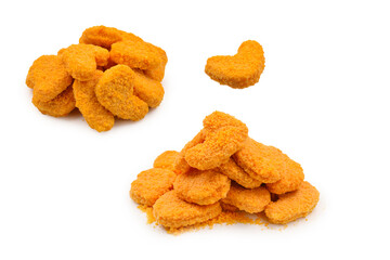 Nuggets isolated on a white background.