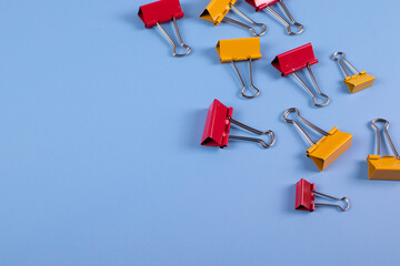 a group of metal paper clips