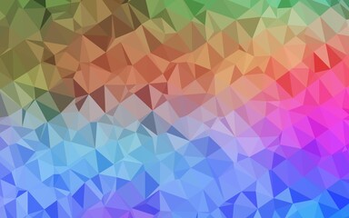 Light Multicolor, Rainbow vector polygonal background.