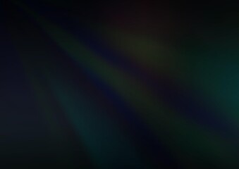 Dark BLUE vector blurred bright template.