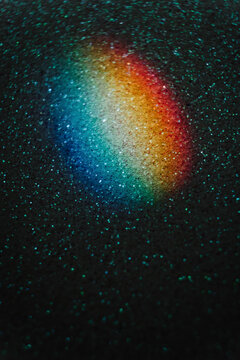 spectral color on sparkly background