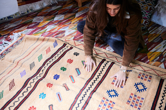 Shopping carpets in Morocco
