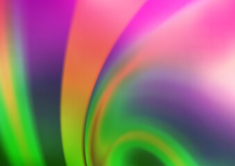 Light Pink, Green vector blurred shine abstract pattern.