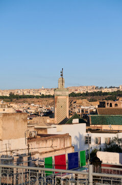 Rooftop view of Fes city Morocco