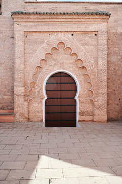 Traditional moroccan door facade, Morocco