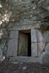 Fototapeta na wymiar Cave of the Ascent at Bet She'arim National Park in Kiryat Tivon, Israel