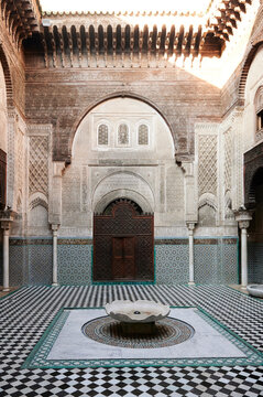 Madrassa building details Morocco