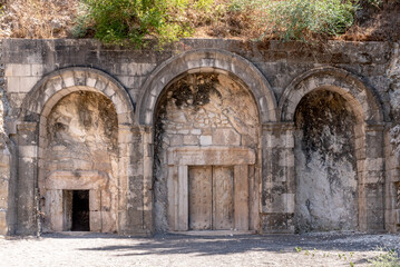 The Cave of Rabbi Yehuda Hanassi at Bet She'arim National Park in Kiryat Tivon, Israel. Burial cave