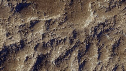 abstract texture of an alien planet in deep space 3d render