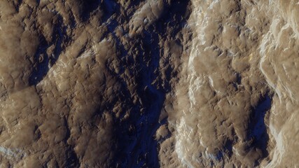 abstract texture of an alien planet in deep space 3d render