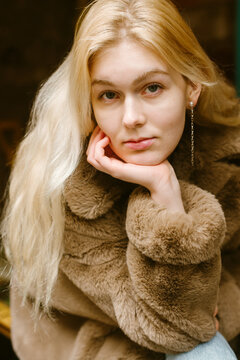 Portrait of young woman