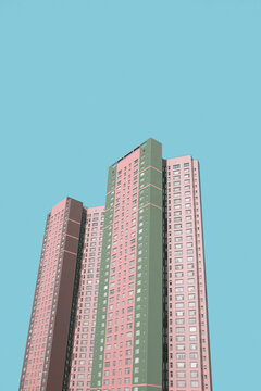 Pastel Skyscrapers