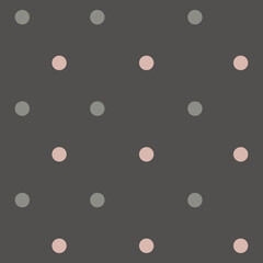  Circles ornament. Simple shapes wallpaper. Polka dots motif. Geometric backdrop. Rounds background. Pink rounds. Digital paper, textile print, web design, abstract. Vector artwork.