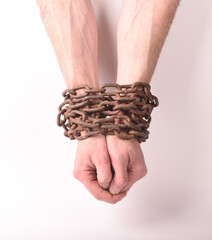 hands in shackles
