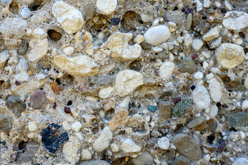 Texture of a stone wall. Old castle stone wall texture background. Part of a stone wall, for background or texture.