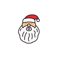 Santa Claus line icon. Elements of New Year, Christmas illustration. Premium quality graphic design icon. Can be used for web, logo, mobile app, UI, UX
