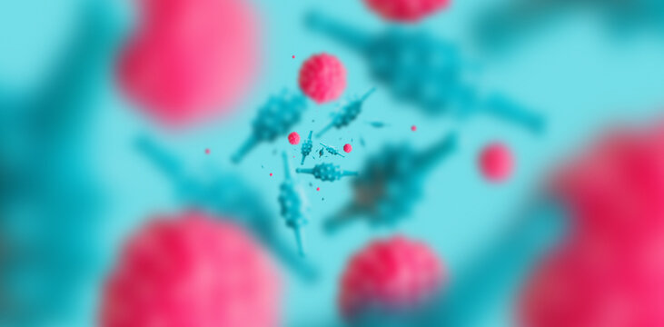 Representations Of / Virus / Bacteria / Cell /Patogen .