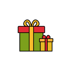 magic box presents line icon. Elements of New Year, Christmas illustration. Premium quality graphic design icon. Can be used for web, logo, mobile app, UI, UX