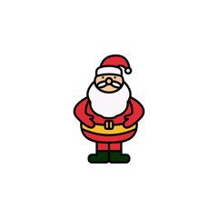 Santa Claus line icon. Elements of New Year, Christmas illustration. Premium quality graphic design icon. Can be used for web, logo, mobile app, UI, UX