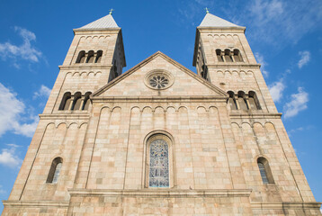 Fototapeta na wymiar Cathedral of Our Lady in Viborg Denmark